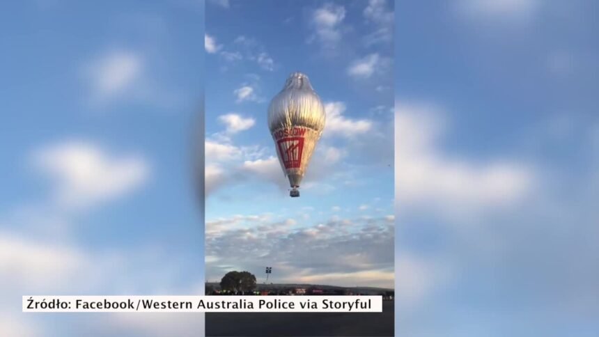 Balon rosyjskiego podróżnika wzbił się w powietrze, by oblecieć Ziemię dookoła 1 12883497 balon rosyjskiego podroznika wzbil sie w powietrze by obleciec ziemie dookola 1s
