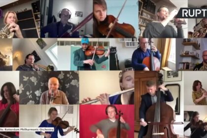 14335989 oda do radosci zagrana z domow orkiestra symfoniczna z rotterdamu zdalnie wykonala hymn unii europejskiej 74 55s1