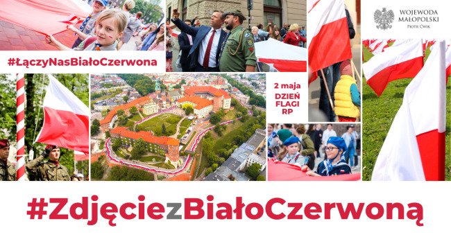 flaga bialo czerwona duze