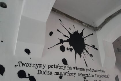 Mural autorstwa zmarłego nauczyciela