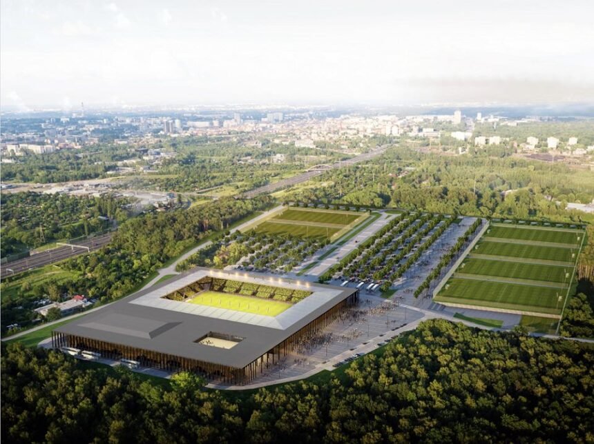 z24110690VProjektowany stadion GKS u Katowice