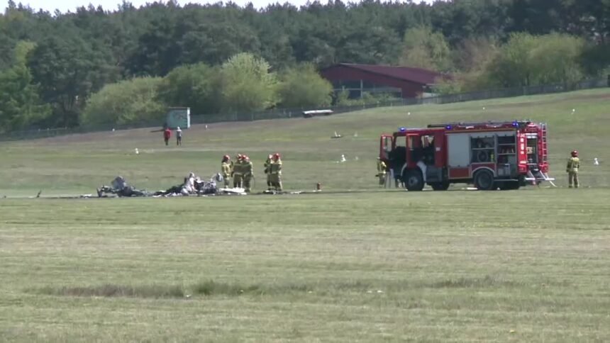 14642020 wypadek awionetki na lotnisku w zielonej gorze zginal 71 letni pilot 20 86s