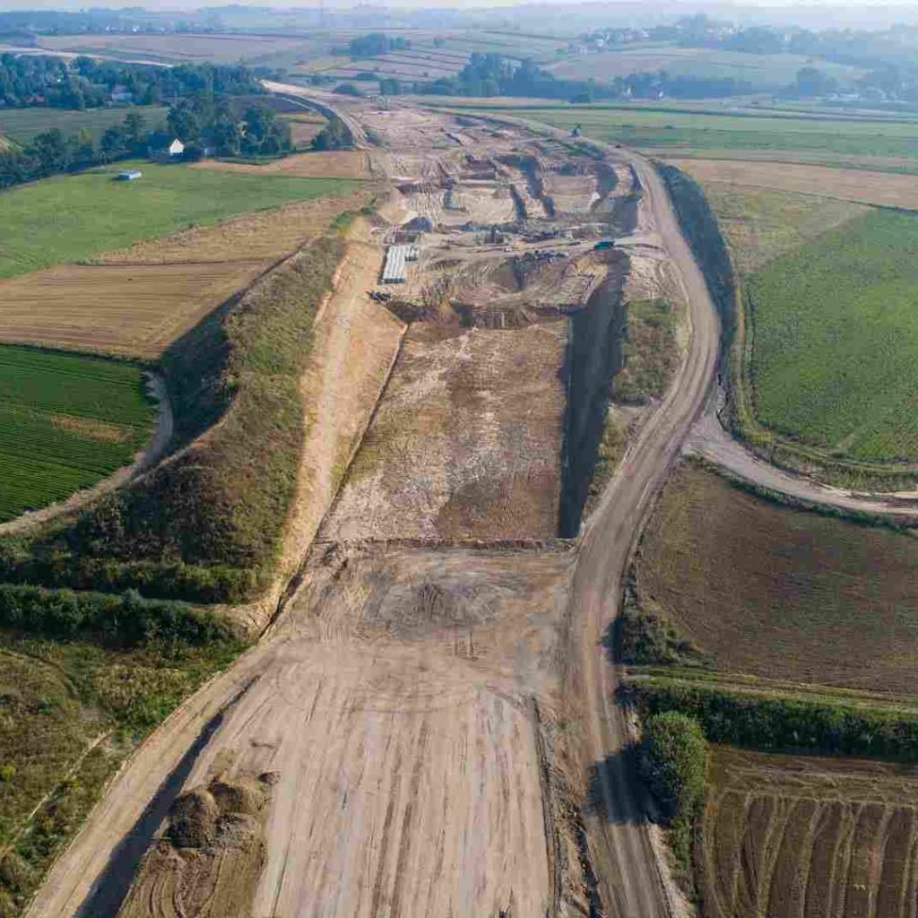 Budowa Drogi Ekspresowej S7 Widoma – Krakow w km 648500 19.08.2023