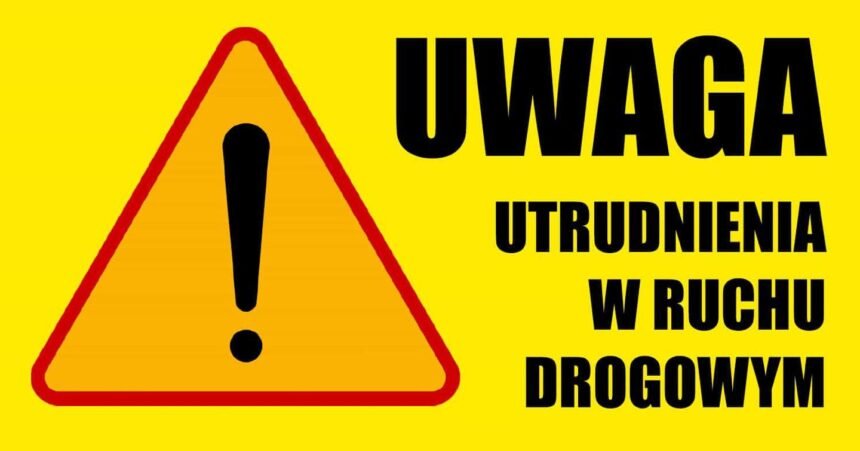 traktory utrudnbienia policja