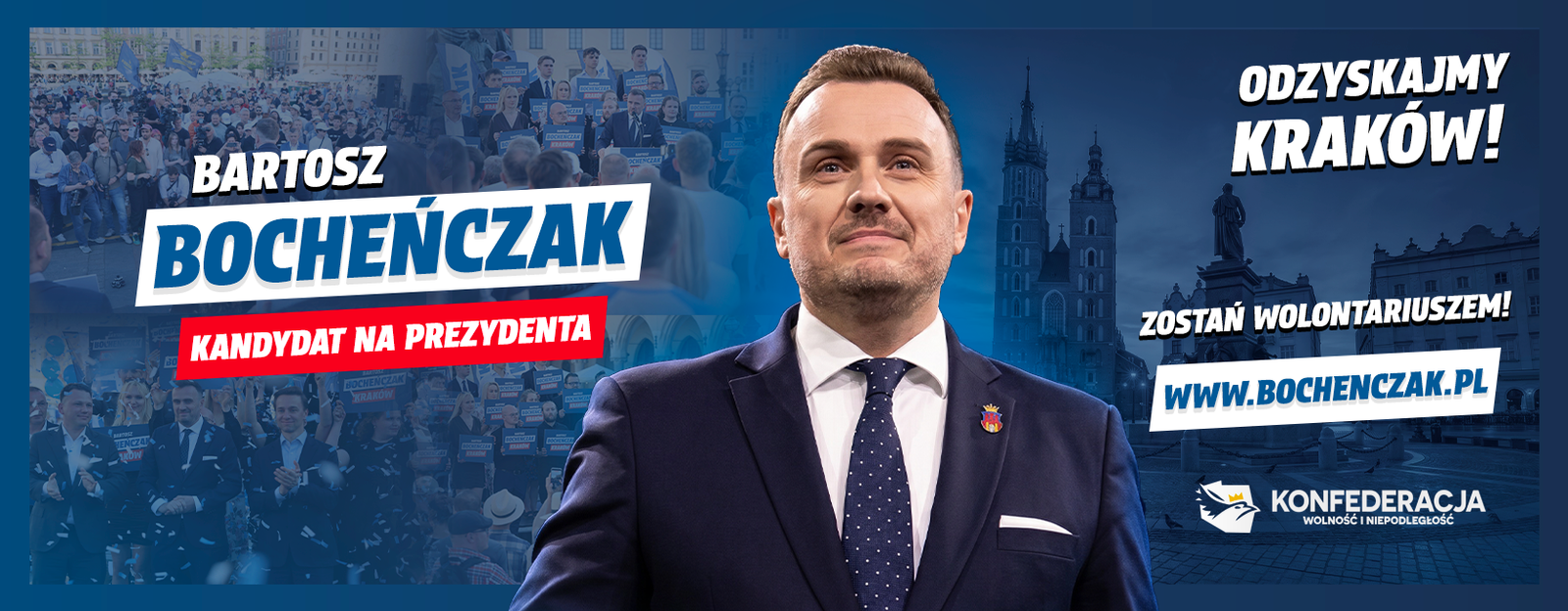 Nie zarejestrował się w wyborach na prezydenta Krakowa więc Mentzen odwołał Bocheńczaka z funkcji prezesa