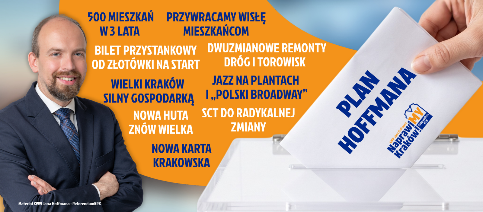 Kraków. Jan Hoffman zrezygnował ze startu w wyborach i poparł Łukasza Gibałę